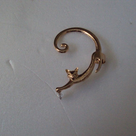Cat Clip On Earrings Ear Cuff Earrings  Ear Wrap POS111 - Picture 3 of 5